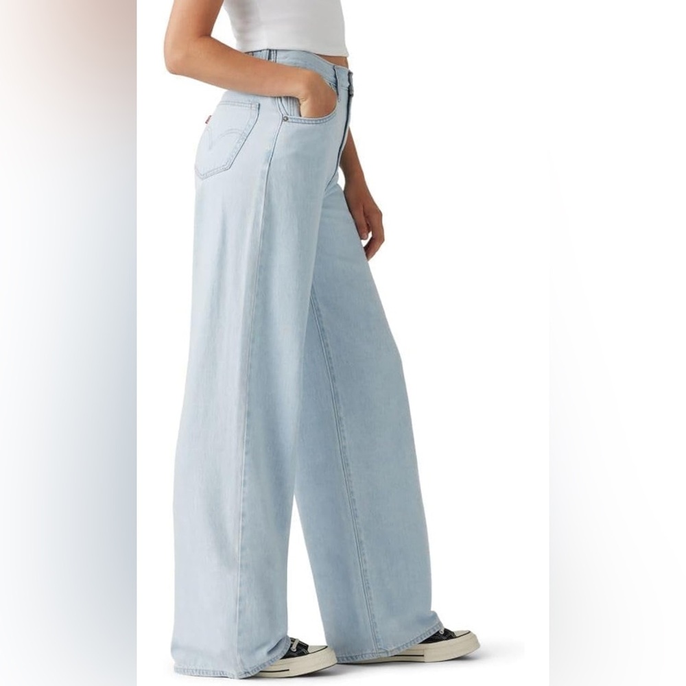Levi's Women's Cinch Baggy Jeans | High Rise Wide Leg - Picture 3 of 4